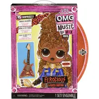 Mga L.O.L. Surprise! OMG Remix Rock- Ferocious and Bass Guitar, Modepuppe, Weiblich, 4 Jahr(e), Mädchen, 241,3 mm, 113,636 g