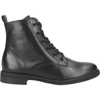 Paul green Boots 8066-004, Glattleder, Schwarz, Damen