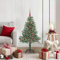 Prolenta Maison Exclusive - Künstlicher Weihnachtsbaum beschneit mit LED Licht 120 cm