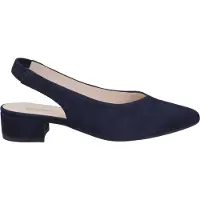 Gabor Peeptoes & Slingpumps 1.520.16, Rauleder, Blau, Damen