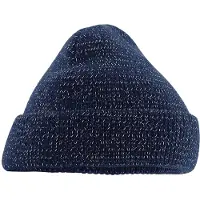 Beechfield - Mütze Reflektierend für Herren/Damen Unisex (Dunkelblau)