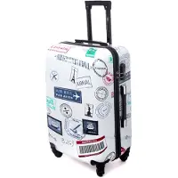 BERTOO Reisekoffer Verona - grünes 3-in-1-Set