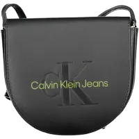 Calvin Klein Moderne schwarze Umhängetasche für Damen mit verstellbarem Riemen