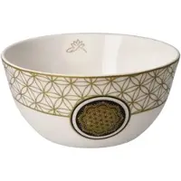 Goebel Schale " Blume des Lebens weiß " in weiß gold | Gr.: onesize