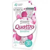 Wilkinson Quattro da donna My Intuition Smooth Einwegrasierer Aloe und Vitamin E 3 Stück