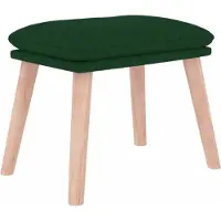 vidaXL Fußhocker Dunkelgrün 45x29,5x35 cm Stoff