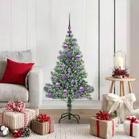Prolenta Maison Exclusive - Künstlicher Weihnachtsbaum beschneit mit LED Licht 120 cm