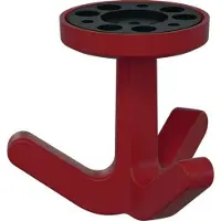 Hewi Dreifachhaken Serie 477 matt, elastisch 33 rubinrot Hhe 69 mm 51 mm
