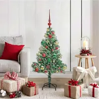 Prolenta Maison Exclusive - Künstlicher Weihnachtsbaum beschneit mit LED Licht 120 cm