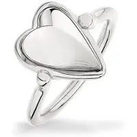 Liebeskind berlin Ring - Edelstahl Metal Heart - Gr. 56 - in Silber - für Damen