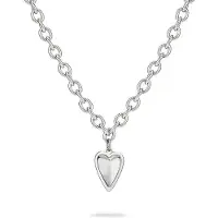 Liebeskind berlin Halskette - Edelstahl Metal Heart - Gr. unisize - in Silber - für Damen