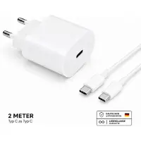 H24z Schnellladegerät USB C Netzteil mit Kabel 20 Watt Universal – Typ C 2 Meter