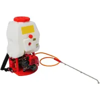 StarTech.com Rucksack Sprühgerät - Benzin Mistbläser 20 l - 25,4 cm³ 2-Takt Motor - Hochdruck 6–8 m Sprühweite - Verstellbare Düse - Rot