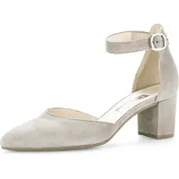 Gabor Comfort Spangenpumps - Beige Leder Größe: 40 Normal