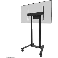 NeoMounts Mobiler Monitorständer FL55-875BL1 MOVE Lift, für 1 Display bis 100"/110 kg, höhenverstellbar, Kabelkanal, Hardwarefach, schwarz