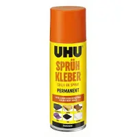 UHU Sprühkleber Permanent + Transparent Dose