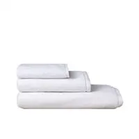 Sanelitex - Weißes Duschtuch 500gr 100% Baumwolle mit Saum | 70x140cm