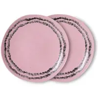 HK Living - 70's Teller, Ø 22 cm, bubble (2er-Set)