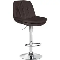 DELUKE Barhocker MITUN Stoff Dunkelgrau 46x54x92cm Silber Barstuhl Höhenverstellbar Mit Lehne Drehbar Tresenhocker Tresenstuhl