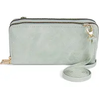 StyleBREAKER Mini Bag "2 in 1 Umhängetasche - Geldbörse Rauten"