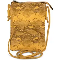StyleBREAKER Mini Bag "Mini Umhängetasche Schlangenleder Optik"