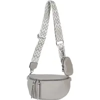 StyleBREAKER Umhängetasche "2-Teiliges Set Halbmond Crossbody Bag"