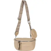 StyleBREAKER Umhängetasche "2-Teiliges Set Halbmond Crossbody Bag"