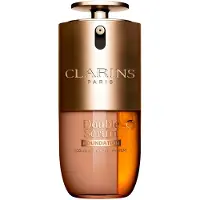 Clarins DOUBLE SERUM FOUNDATION, Pumpenflasche, Flüssigkeit, Jeder Hauttyp, Gegen Eintönigkeit, Feuchtigkeitsspendend, Illuminating, Glättend, M3N, Satin