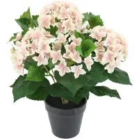 Otto Home Kunstblume "Künstliche Hortensie im Topf" 40cm Realistische Kunstpflanze Blumen Deko Blumen Pflanzen