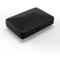 Qualinos 10 Stück Pfostenkappen 60 x 40 mm Schwarz 9005 Flachdach für Rechteckrohr UV stabilisiert