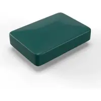 Qualinos 10 Stück Pfostenkappen 60 x 40 mm Grün 6005 Flachdach für Rechteckrohr UV stabilisiert