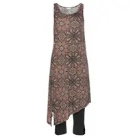 Beach time Longtop in braun-bedruckt, schwarz | Gr.: 52/54