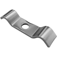 Qualinos Spannbügel 50mm Edelstahl V2A 10 Stück - Massive Zaunhalterung 3mm für Doppelstabmatten