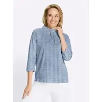 Sieh an! Sweatshirt in bleu-jeansblau-bedruckt | Gr.: 46