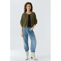 OUI - Strickjacke - Größe 44 DAMEN - grün