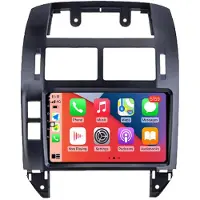 RoverOne Autoradio Bluetooth CarPlay GPS-Navigation Touchscreen für Volkswagen Polo Mk4 4 2001-2009