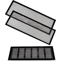 Typecat 2-Pack 4x10 Black Floor Register Trap/Vent Mesh - Silicon Magnetic Air