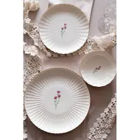 Hermia Concept , BNLZF20CKS64012673, Serviceplatten-Set (6-teilig), Mehrfarbig, 100 % PORZELLAN, 20 x 20 cm