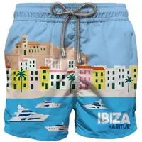 MC2 SAINT BARTH Gustavia Placed Print Placed Print Classic Swim Short ibiza postcard 30 (02281L) M