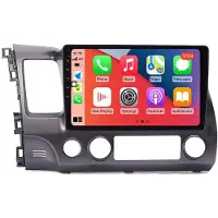 RoverOne Autoradio Bluetooth CarPlay GPS-Navigation Touchscreen für Honda Civic 8 FK FN FD 2005 - 2012