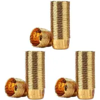 Typecat 150 Stücke Aluminium Folie Cupcake Cups Einweg Muffin Liner Back Förmchen Aluminium Cupcake Tipp Pan Ramekin Inhaber Little Pudding Cups Gold