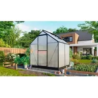 Pergart Vitavia, Gewächshaus "Eos 3100", schwarz, 3,1 m², 4 mm HKP