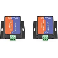 Kepptory 2X Modbus Serial Port RS485 zu Ethernet Konverter Server USR-TCP232-304 Datenübertragung DHCP/DNS Unterstützt EU-Stecker