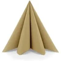 Mank Serviette in Naturbraun aus Linclass Airlaid 33 x 33 cm, 50 Stück