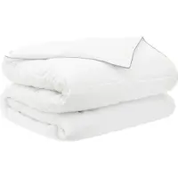 vidaXL Sommerdecke Weiß 200 x 240 cm Bambus