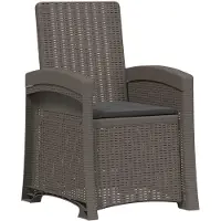 vidaXL Liegesessel Garten Rattan-Optik Hellgrau und Anthrazit PP