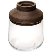 LOU DE CASTELLANE Vase Denali 25 cm - Transparent Rund Glas 19.5x24.5 cm