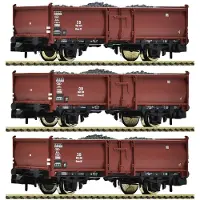 Fleischmann N 820530 - 3-tlg. Set: Kohlewagen, Bauart Omm52, DB Modellbahn