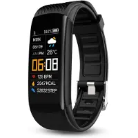 INF Aktivitätsarmband / Fitnessarmband / Herzfrequenzmesser Schwarz