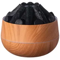 Tlily 300 Ml Lagerfeuer-Luftbefeuchter, USB, Geräuschloser Flammen-Diffusor, Ätherisches Öl, Abschaltautomatik für Zuhause, Büro, Fitnessstudio, Helle